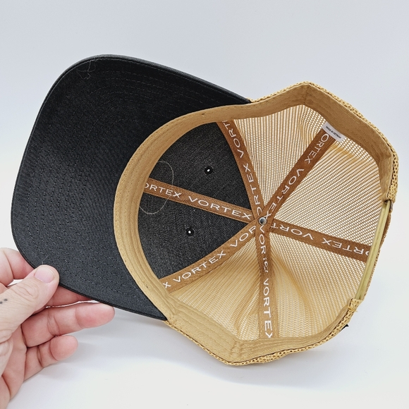 VORTEX | Optics three peaks patch mesh trucker snapback cap hat - Picture 6 of 7